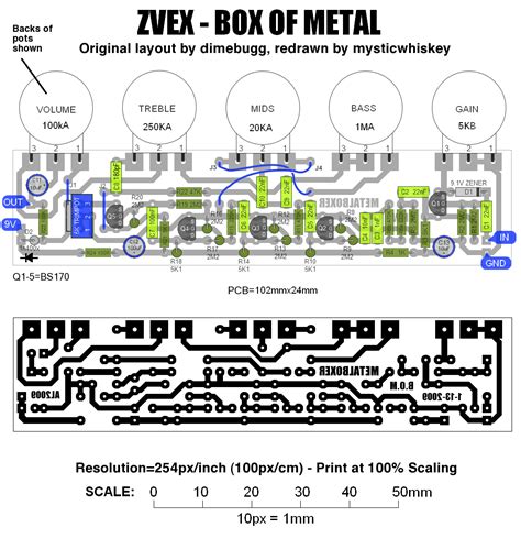 box of metal schematic|Guitar FX Layouts: ZVex Box of Rock .